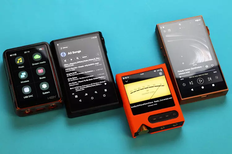 ONIX XM2 beside 3 other DAPs