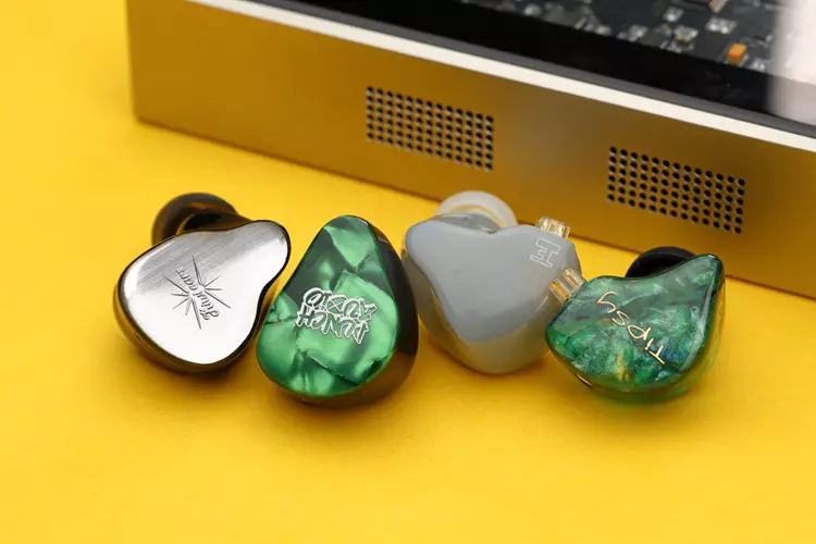 Punch Audio Portazo beside 3 other IEMs