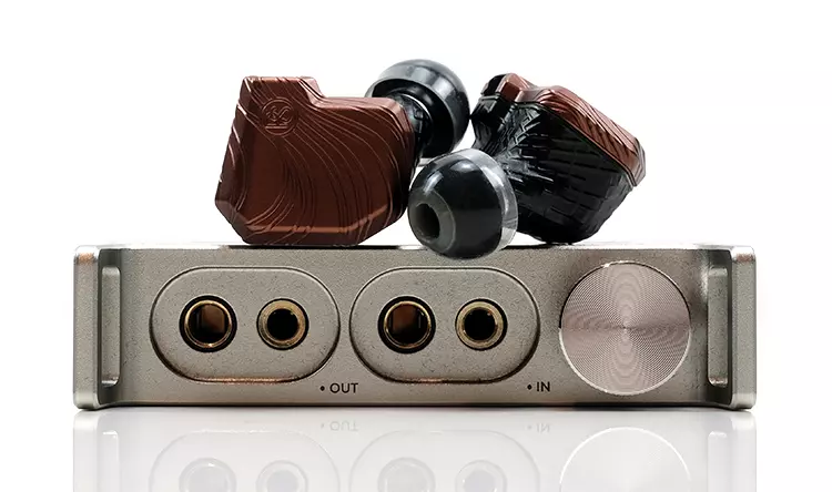 iBasso PB6 Macaw with PLUSSOUND Allegro II IEM shells on top