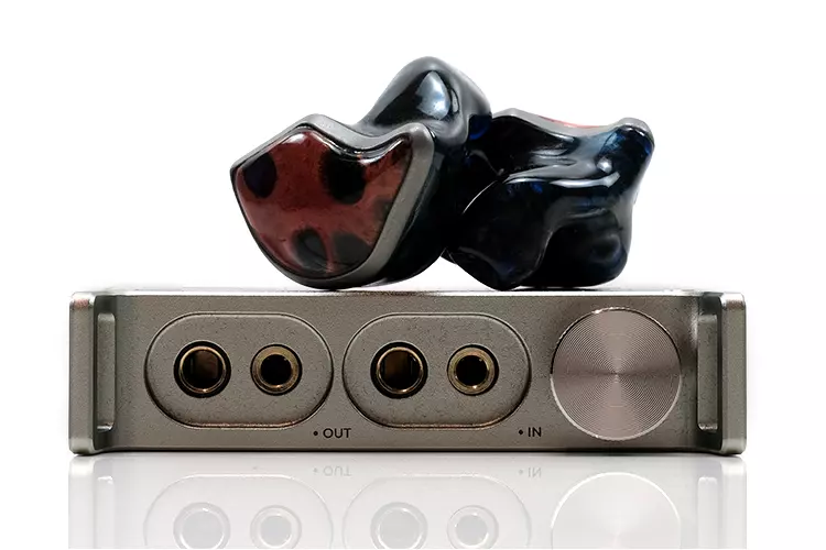 iBasso PB6 Macaw with UM Multiverse custom IEM shells on top