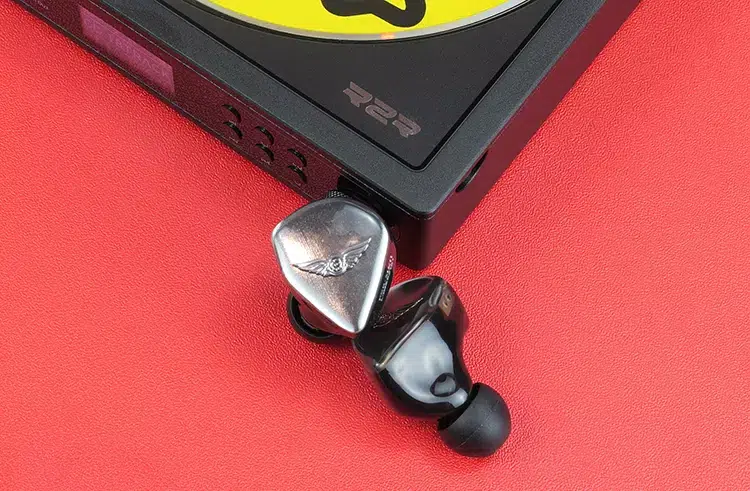 FiiO DM15 R2R beside Empire Ears ESR MKII IEMs