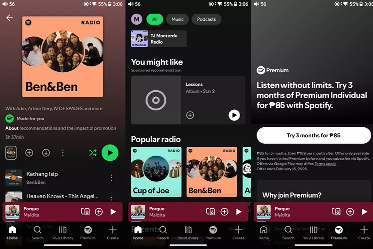 FiiO M33 R2R Spotify screenshots