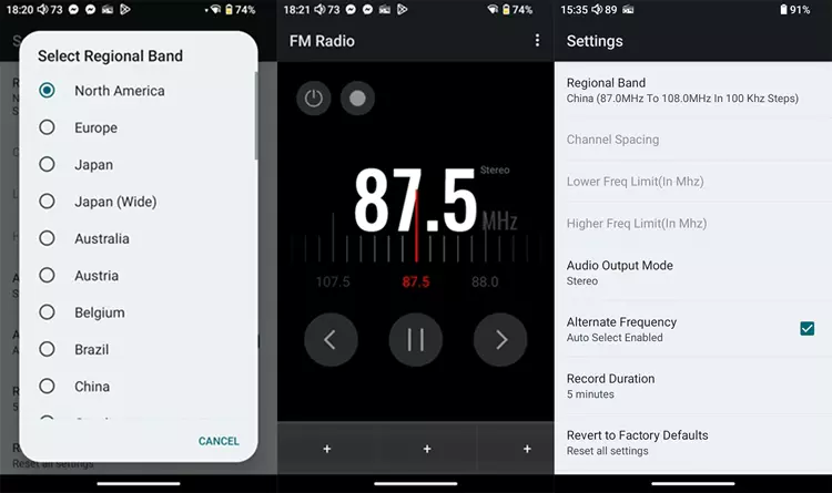 HiBy Digital M500 x Hatsune Miku 4G 3 FM radio screenshots