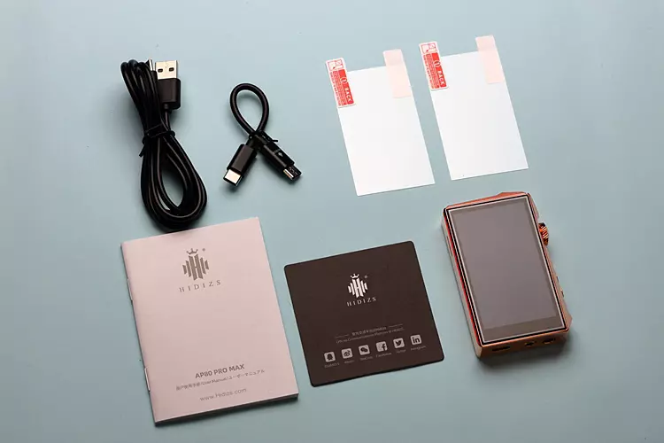 Hidizs AP80 PRO MAX Copper Edition accessories