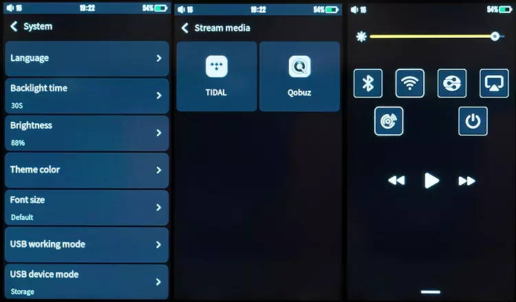 Hidizs AP80 PRO MAX Copper Edition music software 3 screenshots