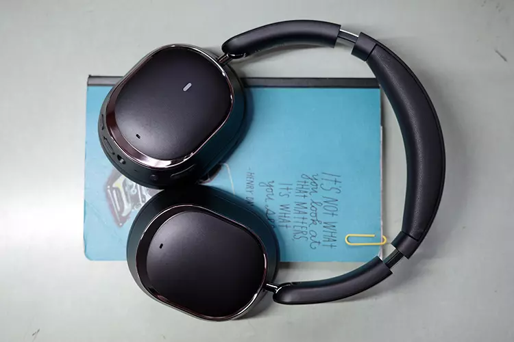 FiiO EH13 laying flat on a book