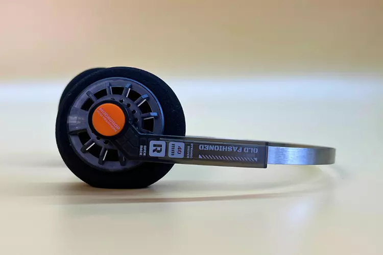 MOONDROP Old Fashioned headphones on their side
