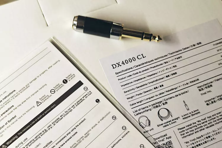 final DX4000 CL accessories