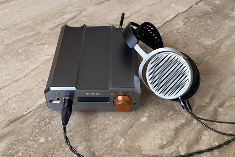 Burson Audio Conductor Stellar amplifier with headphones