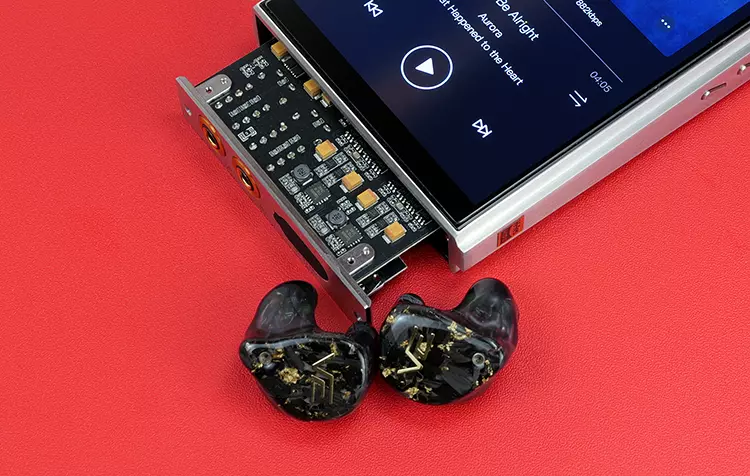 iBasso AMP18 and DX340 beside Vision Ears VE ZEN IEMs