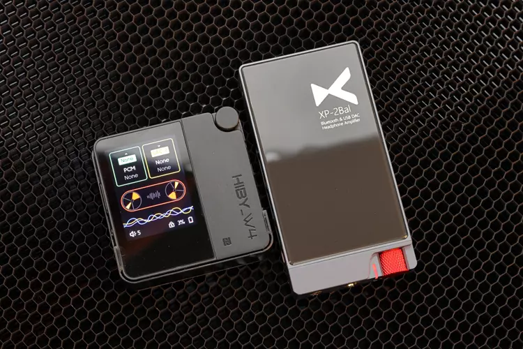 xDuoo XP-2 Bal beside the HiBy W4