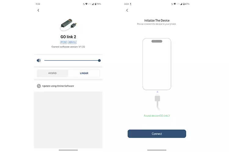 iFi audio GO Link 2 app 2 screenshots