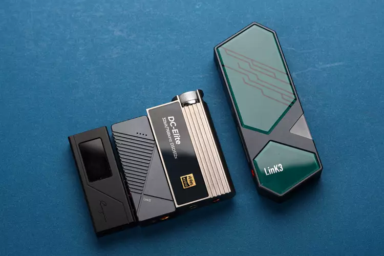 xDuoo Link3 beside 3 other dongles