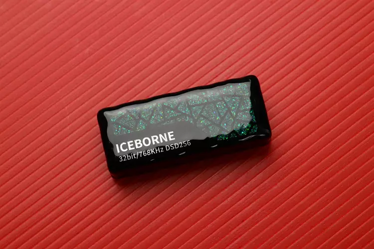 AFUL ICEBORNE dongle DAC on red background