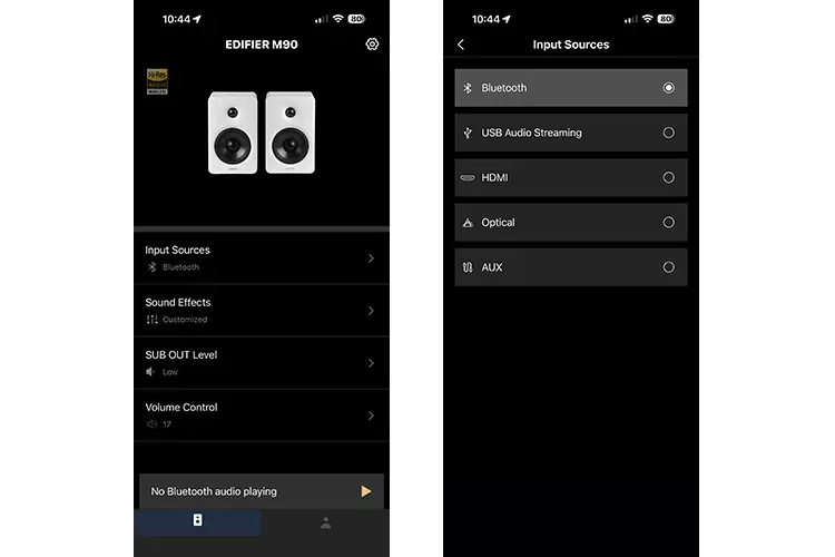 Edifier M90 speakers Control app