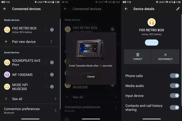 FiiO RETRO BOX app 3 screenshots