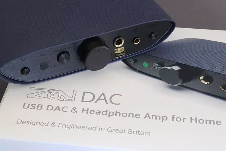 iFi Audio ZEN Air DAC 2 unit on its box